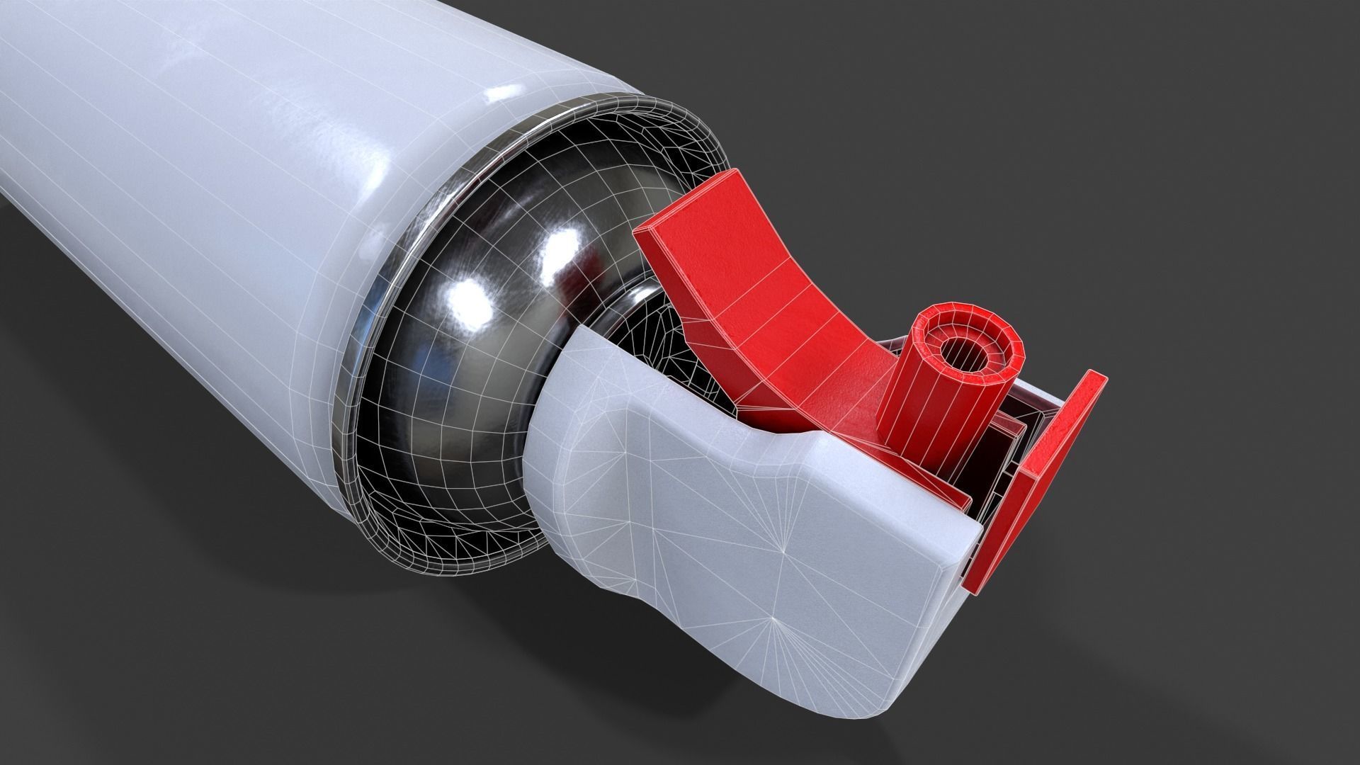 Compressed Air Can V01 - Low Poly Low-poly 3D model_25