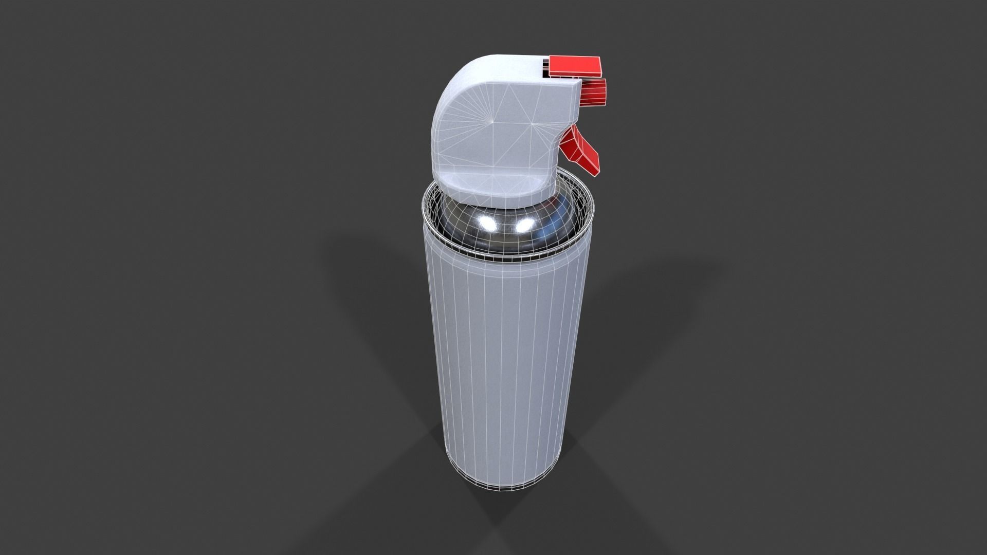 Compressed Air Can V01 - Low Poly Low-poly 3D model_5