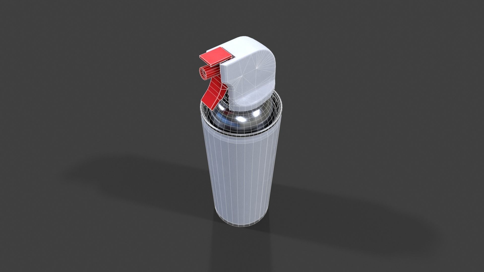 Compressed Air Can V01 - Low Poly Low-poly 3D model_13