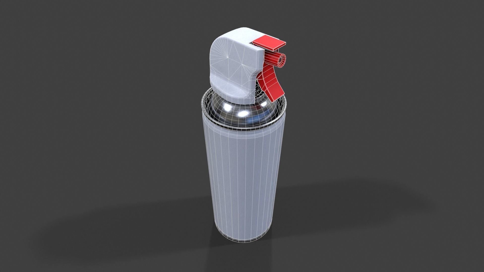 Compressed Air Can V01 - Low Poly Low-poly 3D model_3