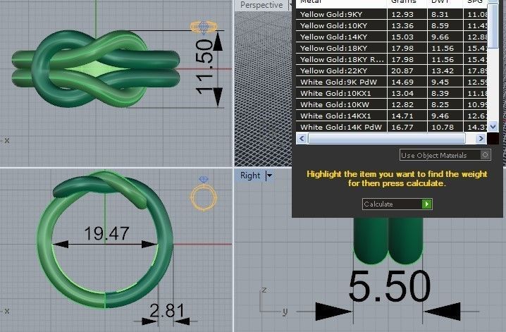 ring gold 3dmodel 3D print model_1