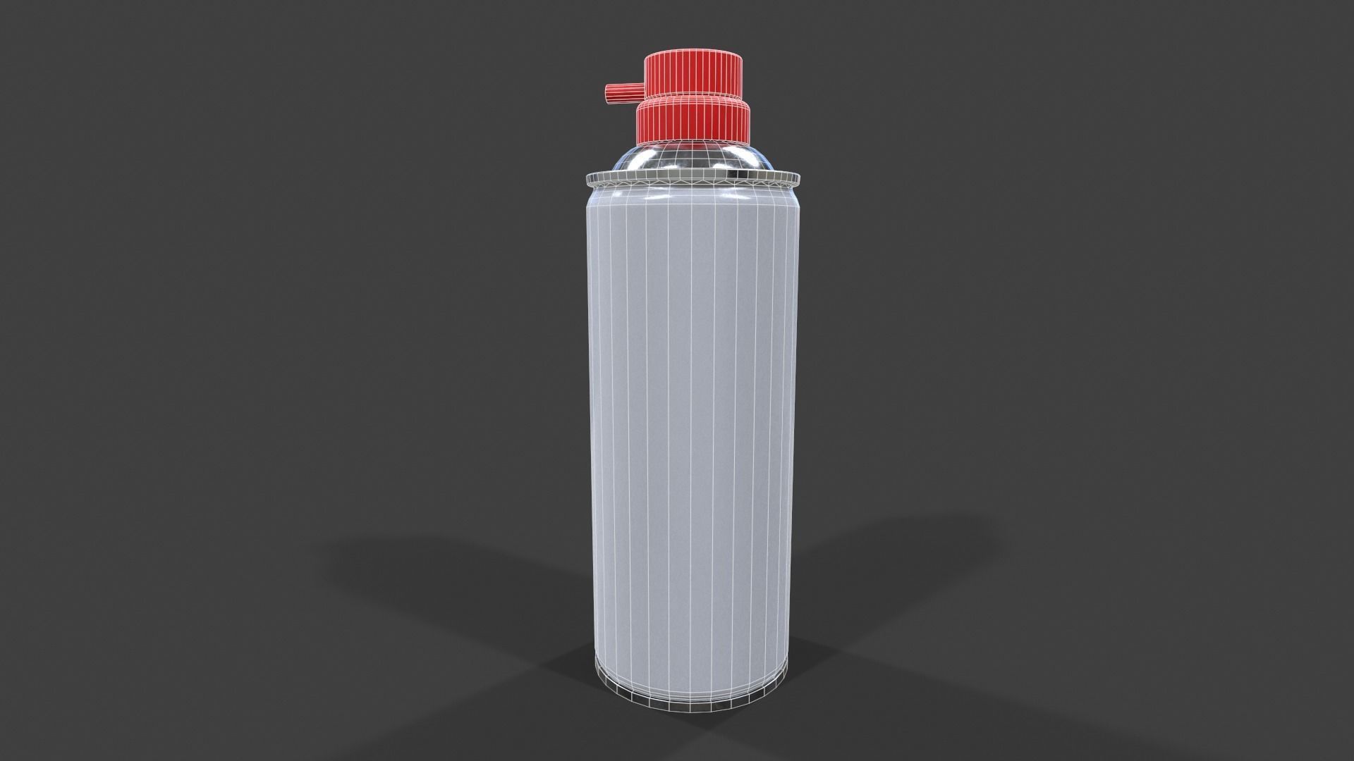 Compressed Air Can V02 - Low Poly Low-poly 3D model_7
