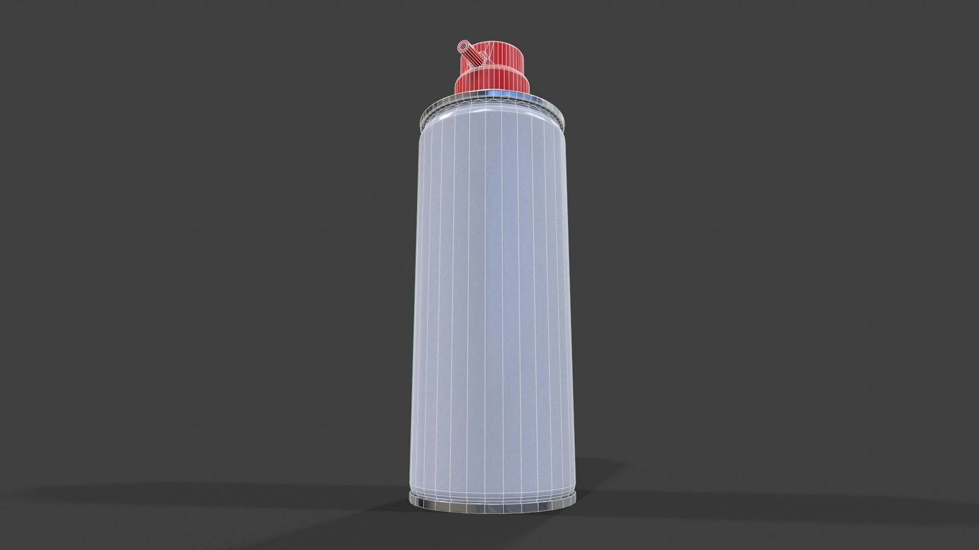 Compressed Air Can V02 - Low Poly Low-poly 3D model_9