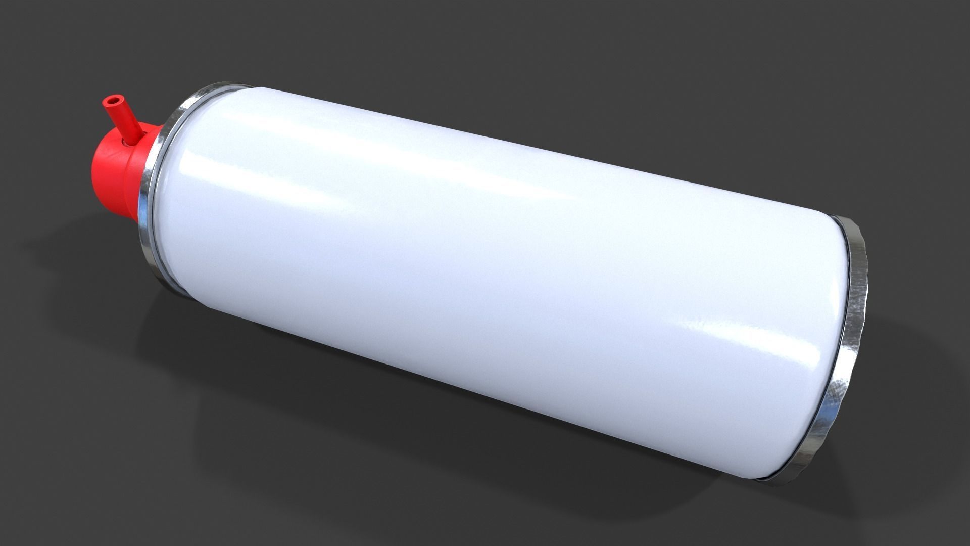 Compressed Air Can V02 - Low Poly Low-poly 3D model_14