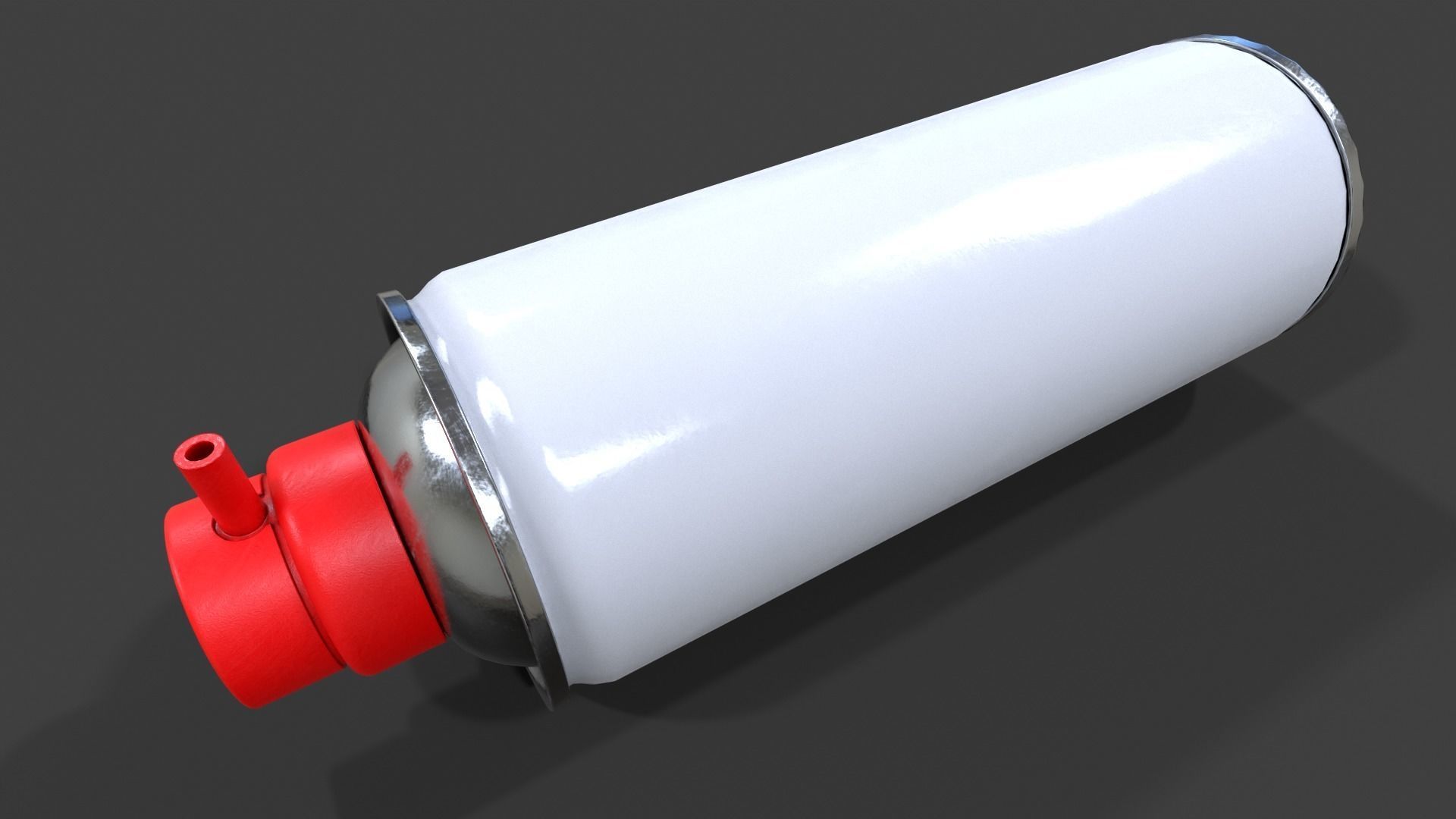 Compressed Air Can V02 - Low Poly Low-poly 3D model_16