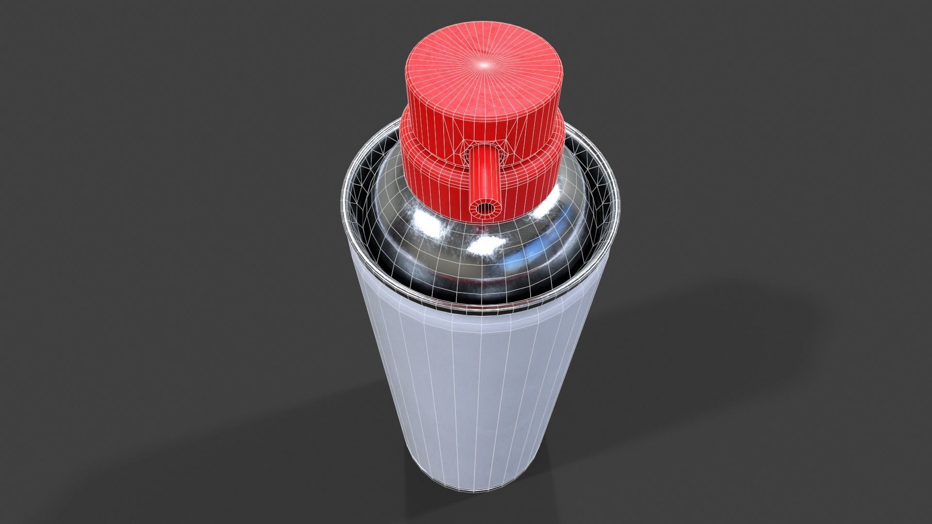 Compressed Air Can V02 - Low Poly Low-poly 3D model_11