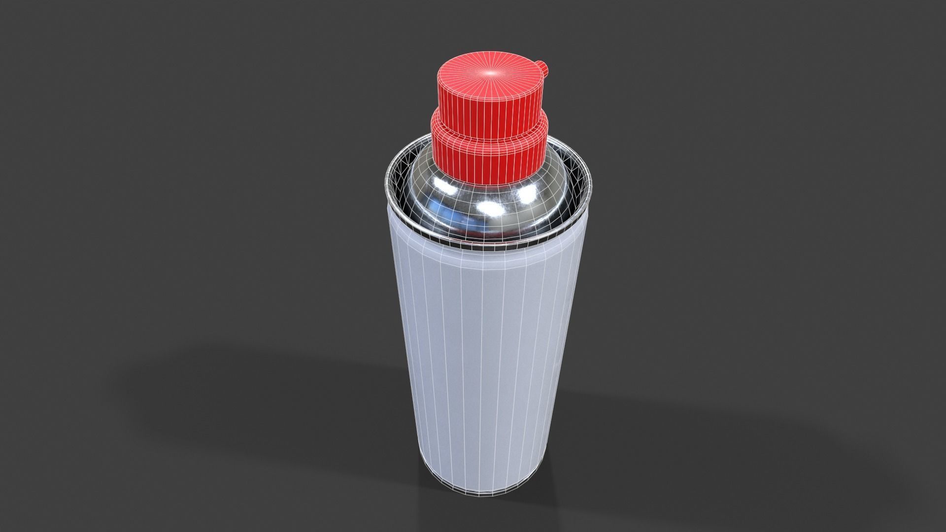 Compressed Air Can V02 - Low Poly Low-poly 3D model_5
