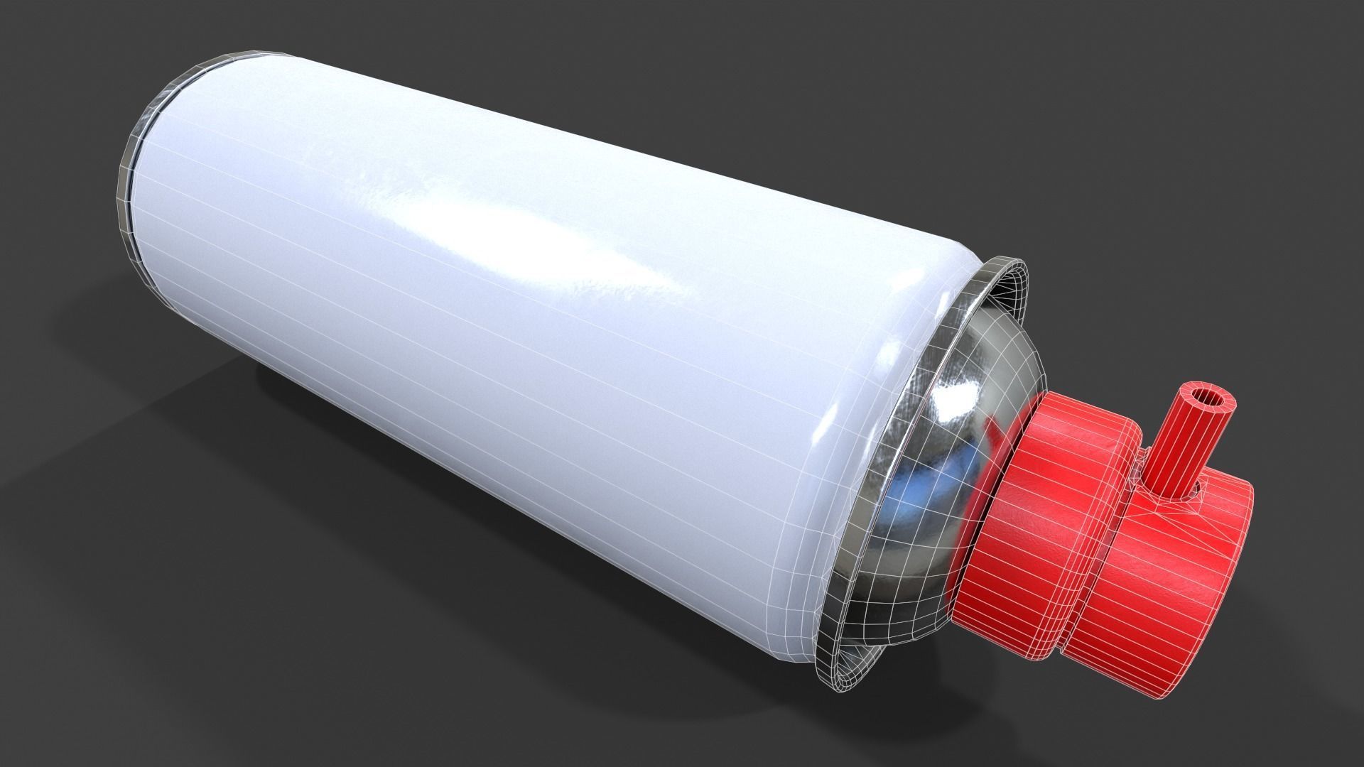 Compressed Air Can V02 - Low Poly Low-poly 3D model_21