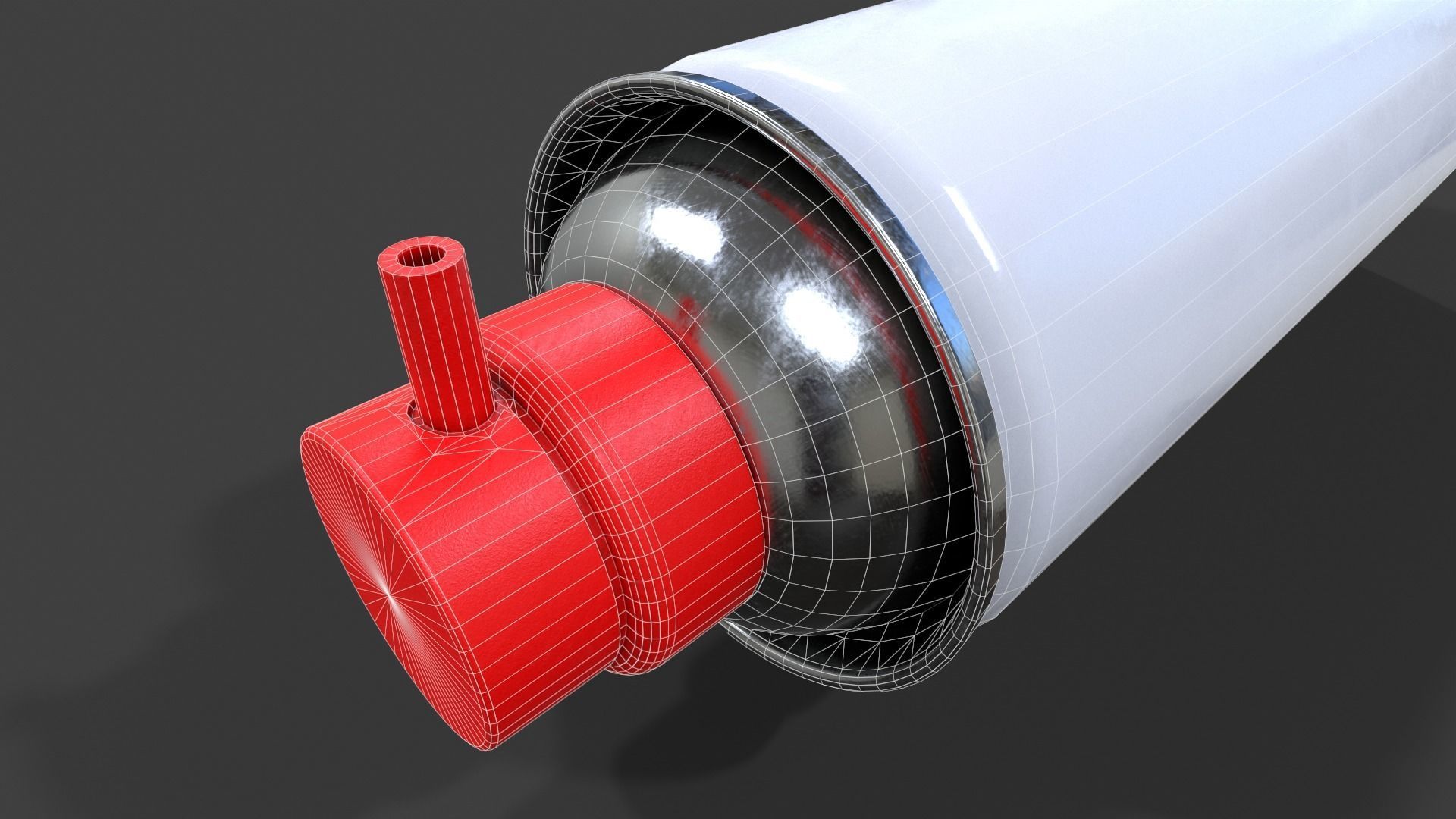 Compressed Air Can V02 - Low Poly Low-poly 3D model_25