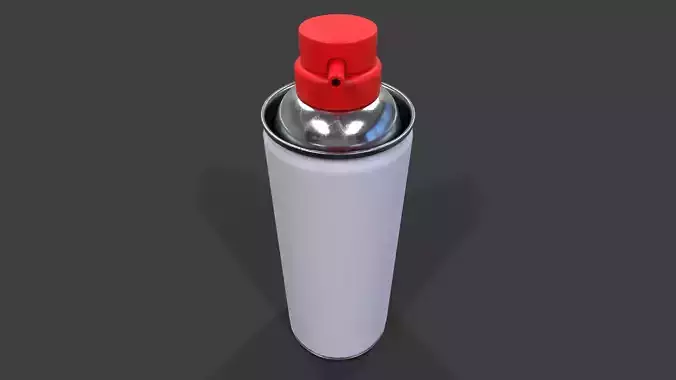 Compressed Air Can V02 - Low Poly Low-poly 3D model