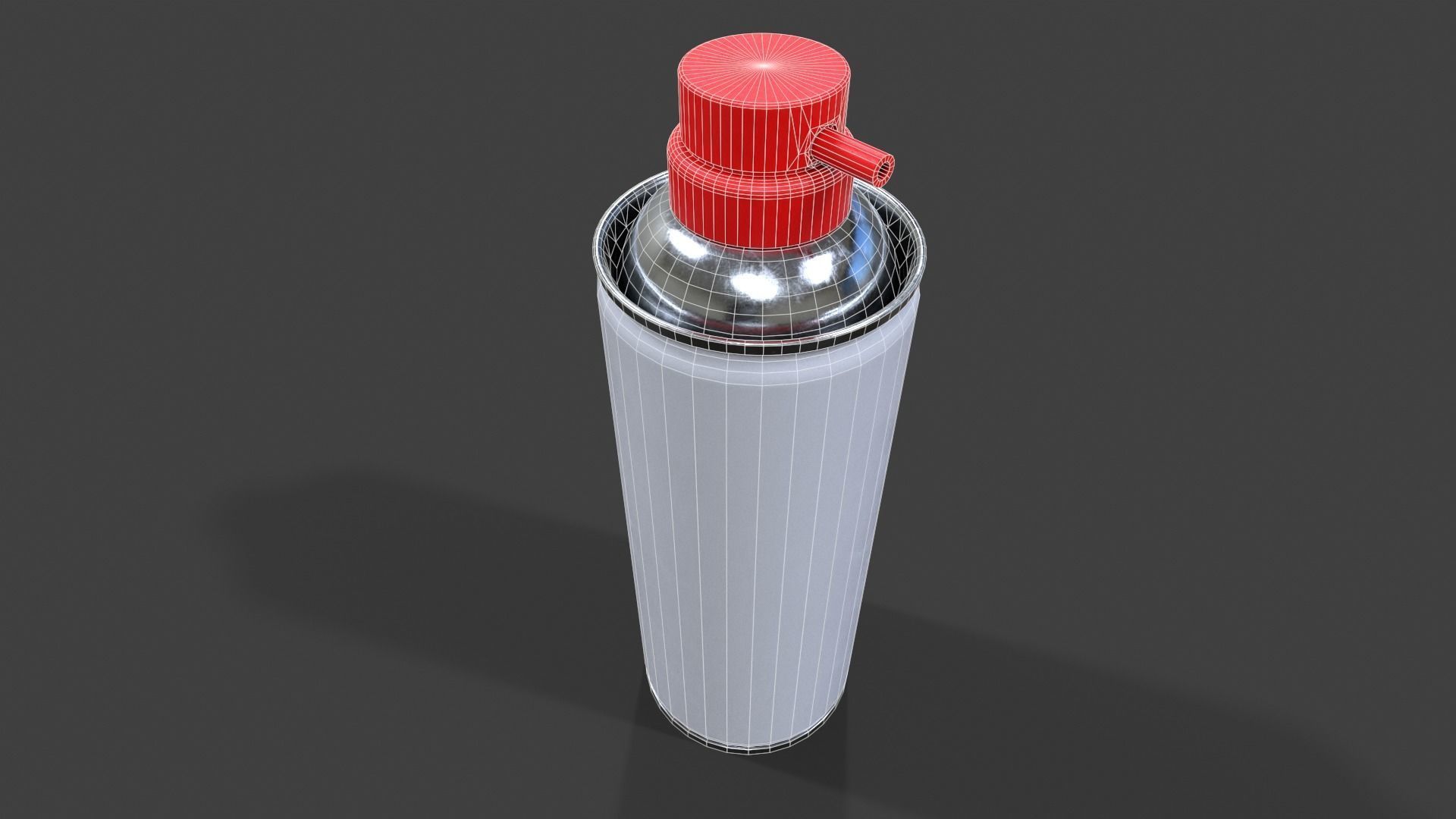 Compressed Air Can V02 - Low Poly Low-poly 3D model_3