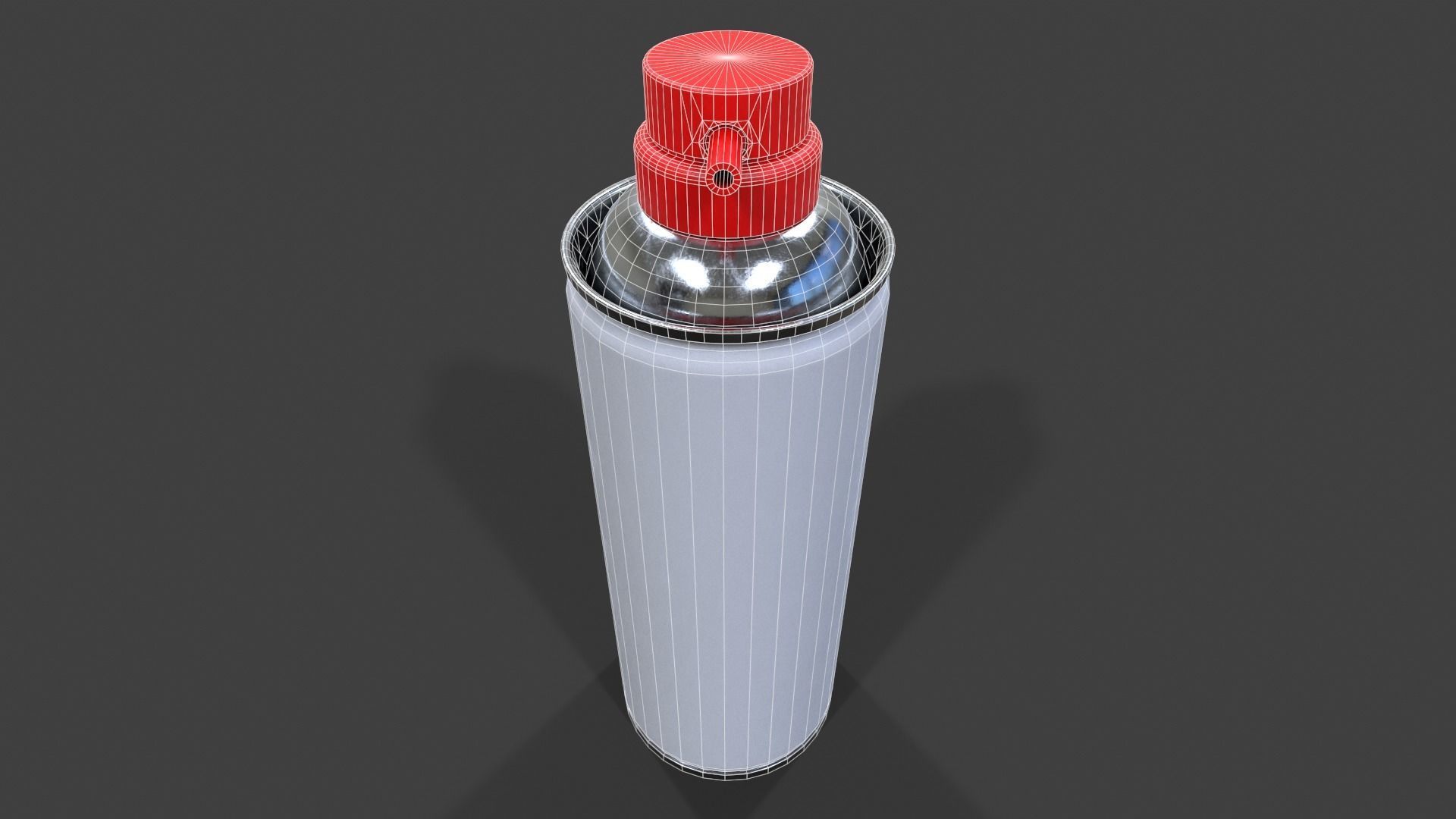 Compressed Air Can V02 - Low Poly Low-poly 3D model_1