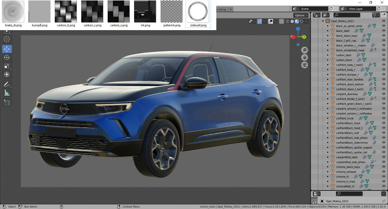 Opel Mokka 2021 3D model_29
