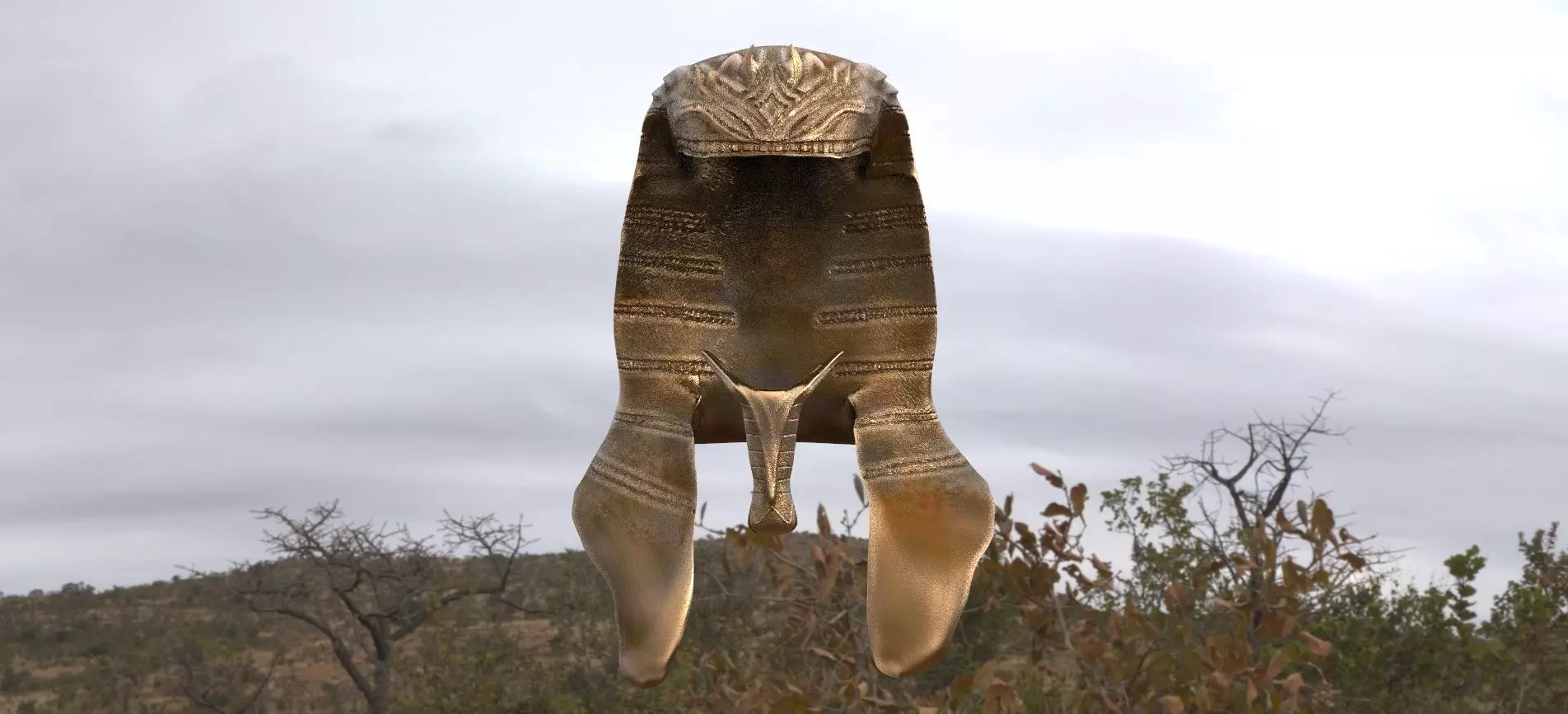 Egyptian Headdress 3D model_0