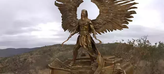 Egyptian Fallen Angel 3D model