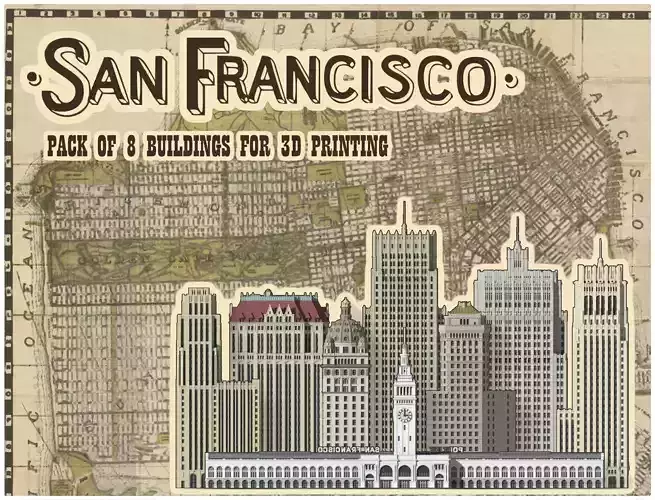 Boomtown San Francisco Collection 3D print model