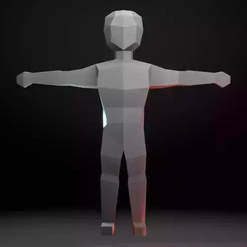 Low Poly Man polygonal