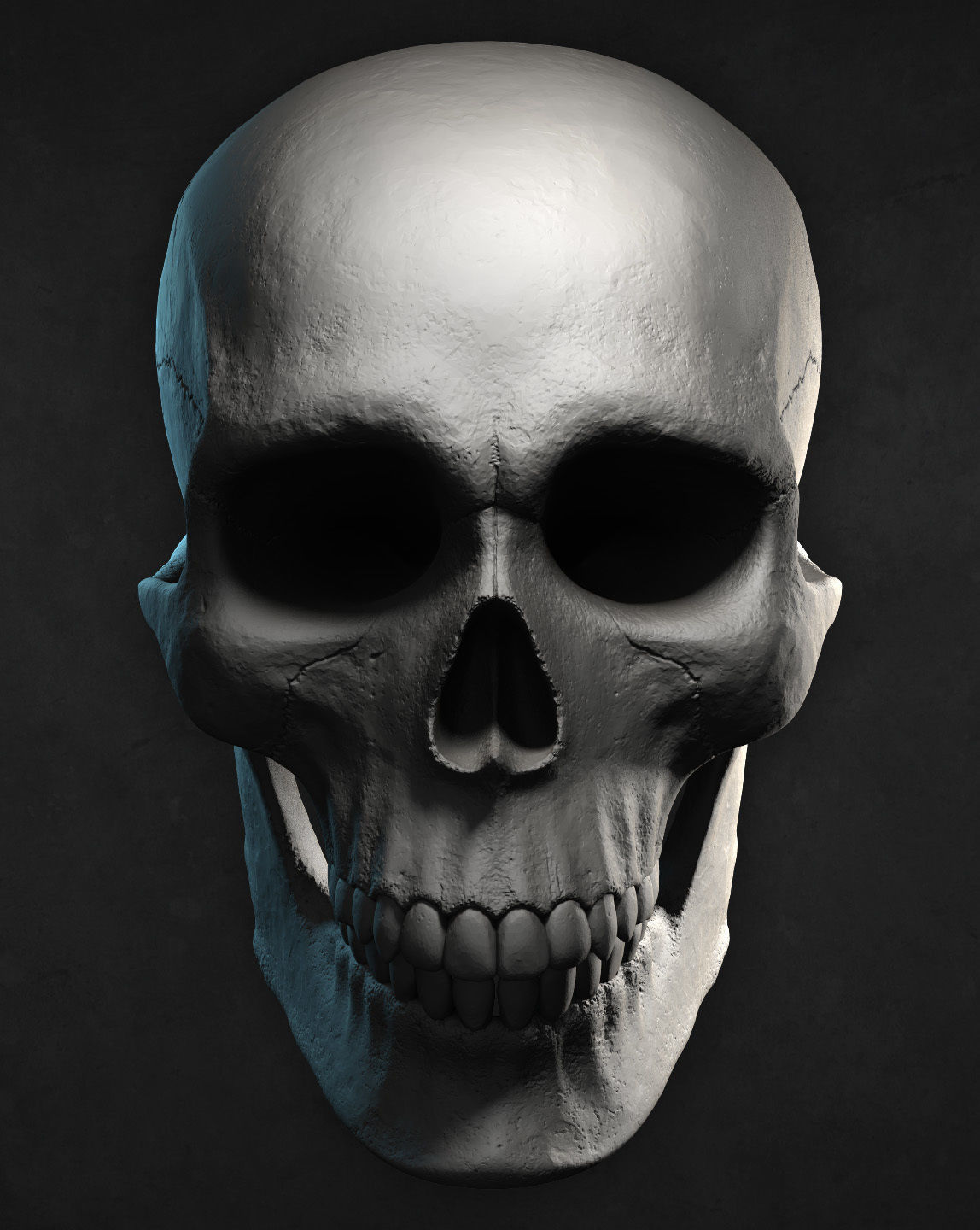Male Skull for 3D print 3D print model_4