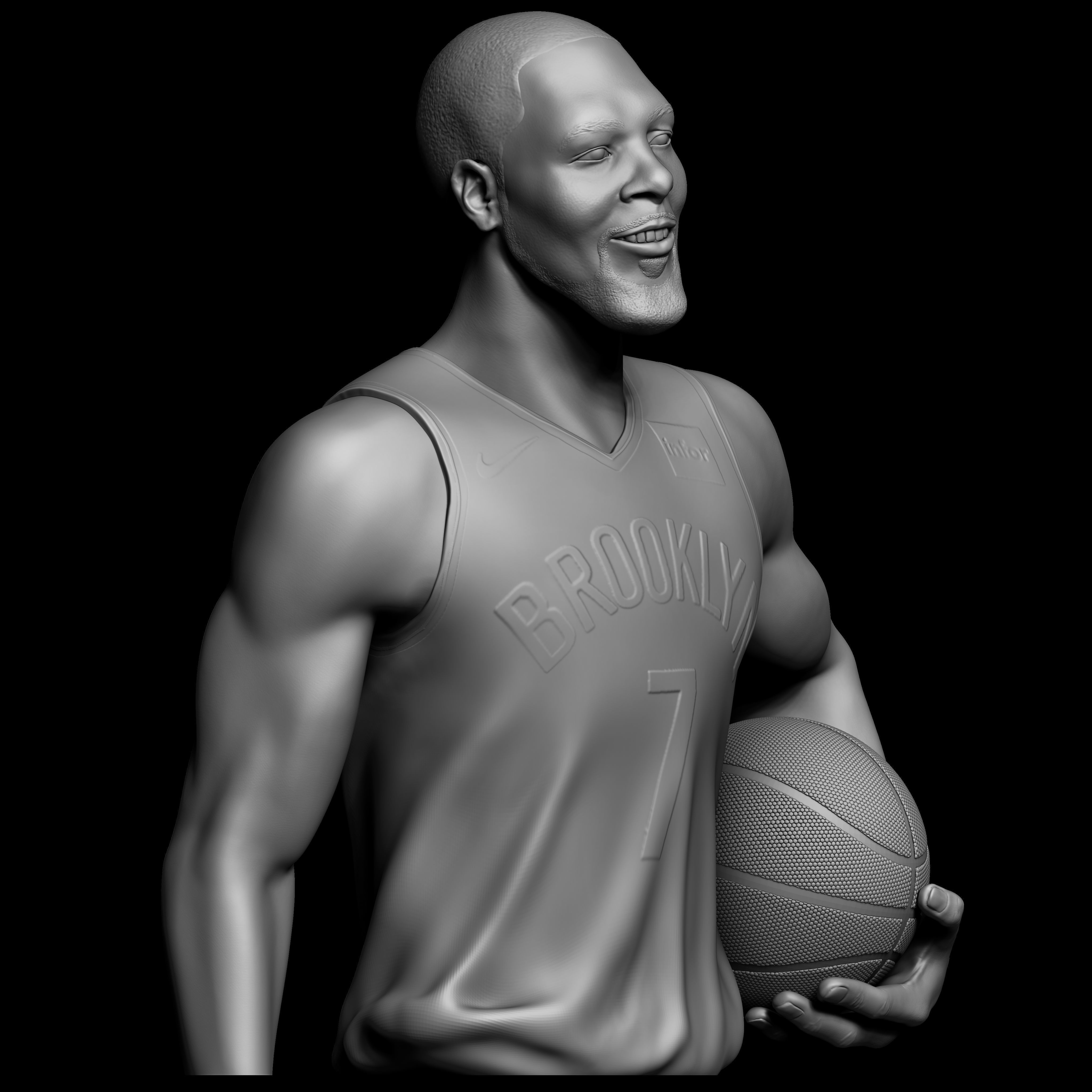 Kevin Durant 3d Model Sculpture 3D print model_1