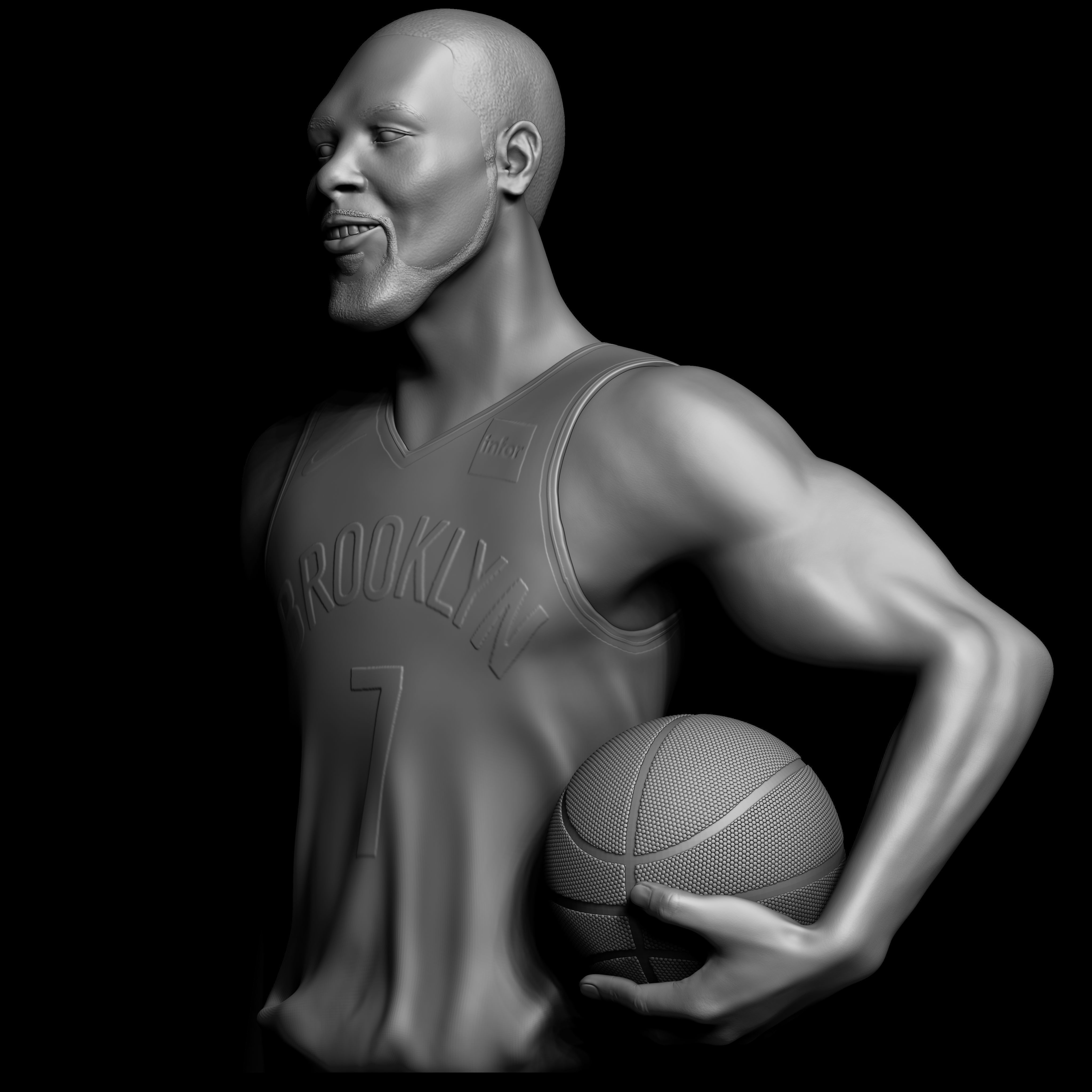 Kevin Durant 3d Model Sculpture 3D print model_3