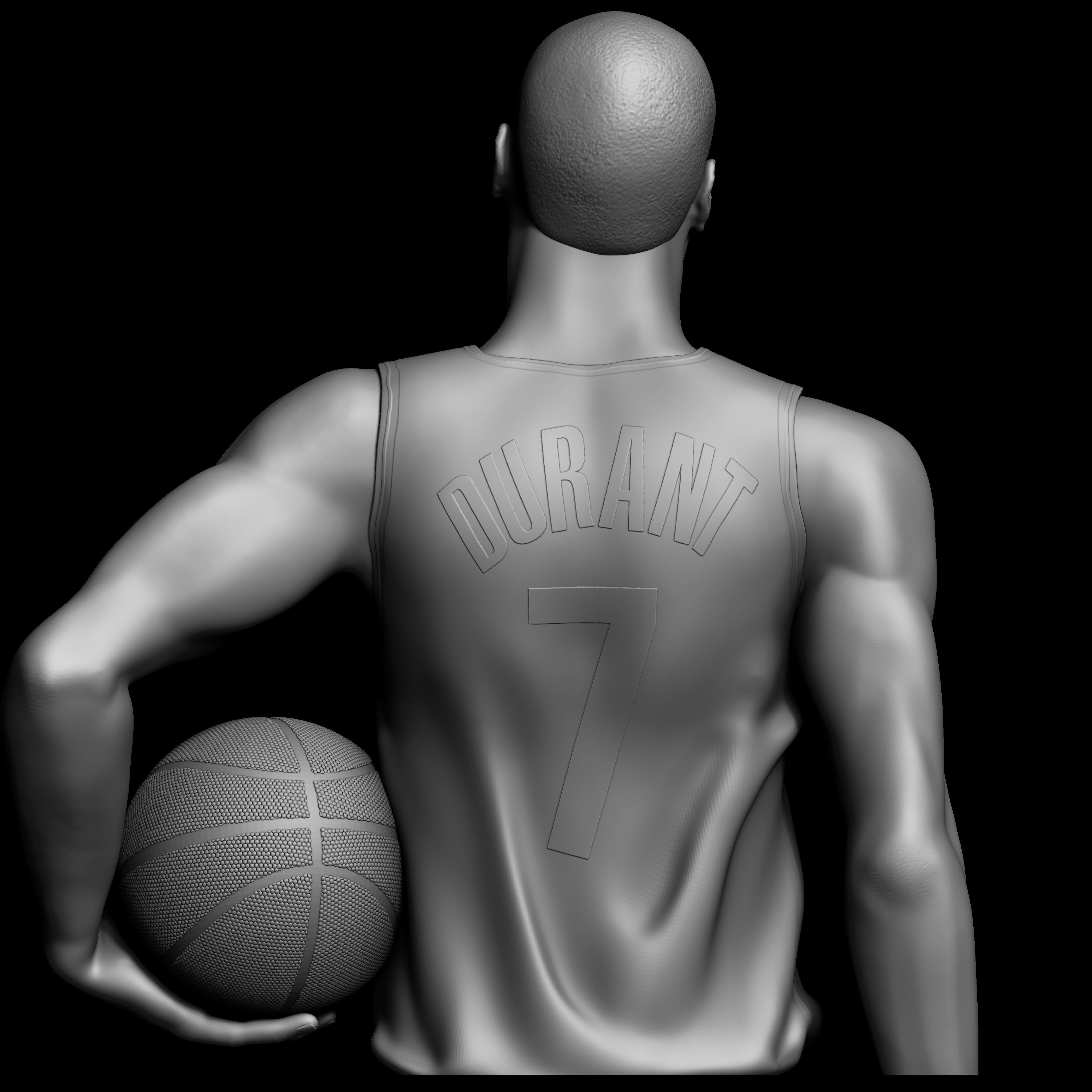 Kevin Durant 3d Model Sculpture 3D print model_2