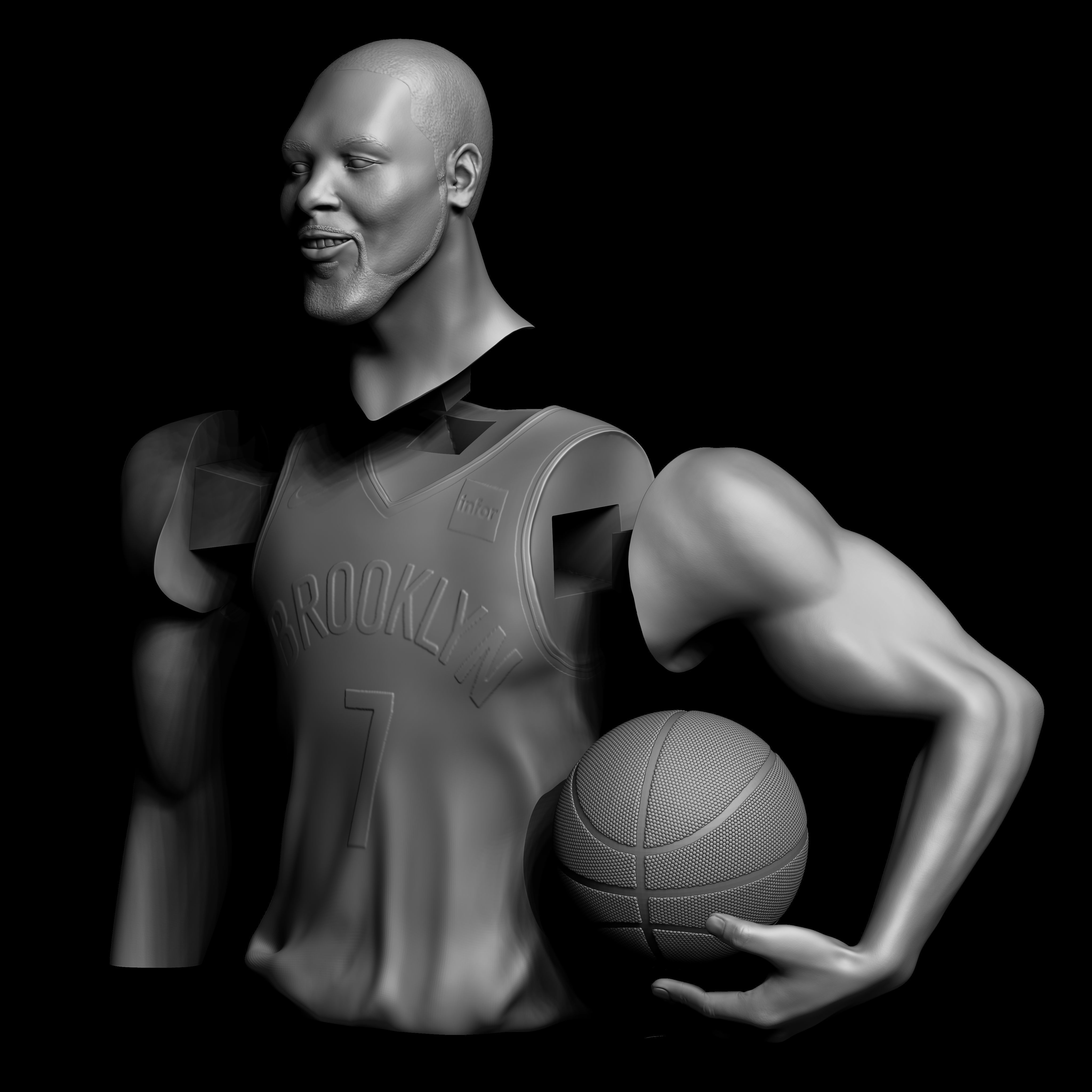 Kevin Durant 3d Model Sculpture 3D print model_4