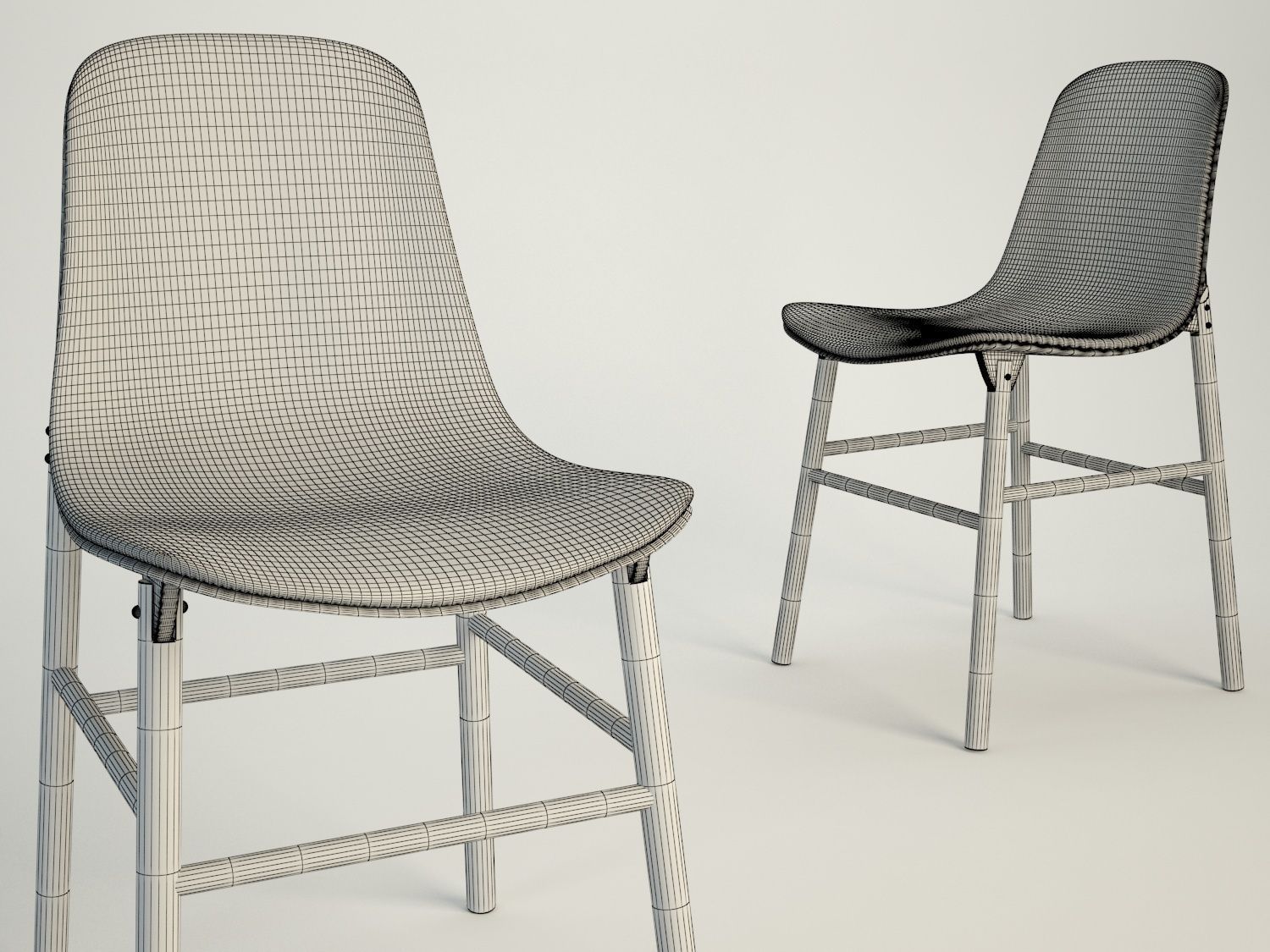 Sharky chair 3D model_1