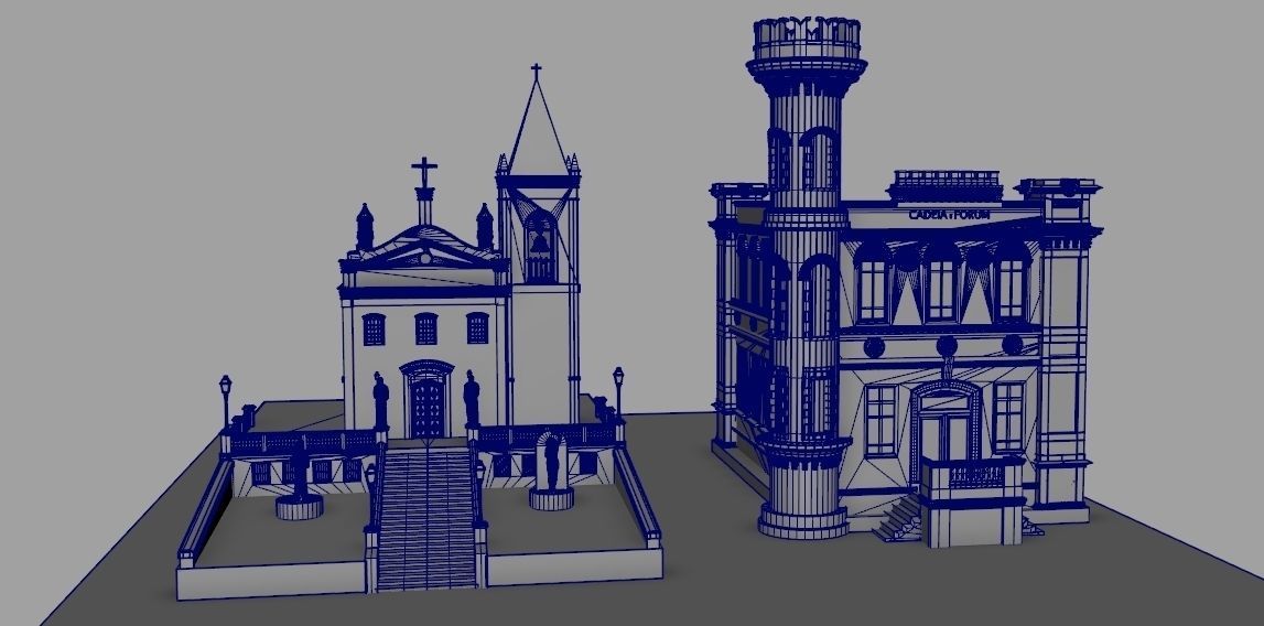 Church exterrior HIGH DETAIL 3D model_7