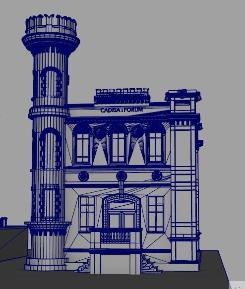 Church exterrior HIGH DETAIL 3D model_9