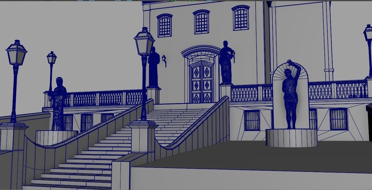 Church exterrior HIGH DETAIL 3D model_11