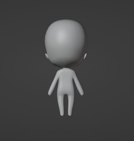 Chibi Base Model 3D model_2