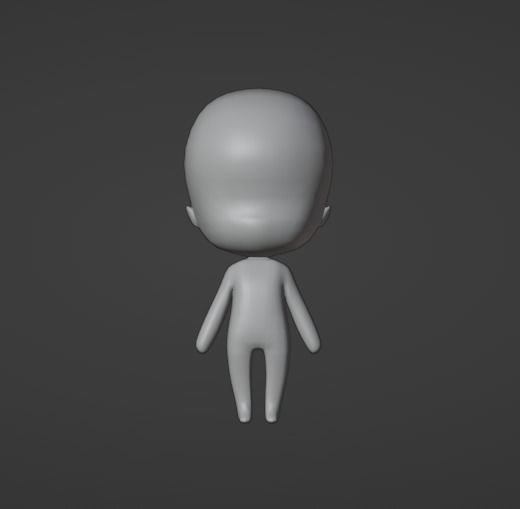 Chibi Base Model 3D model_3
