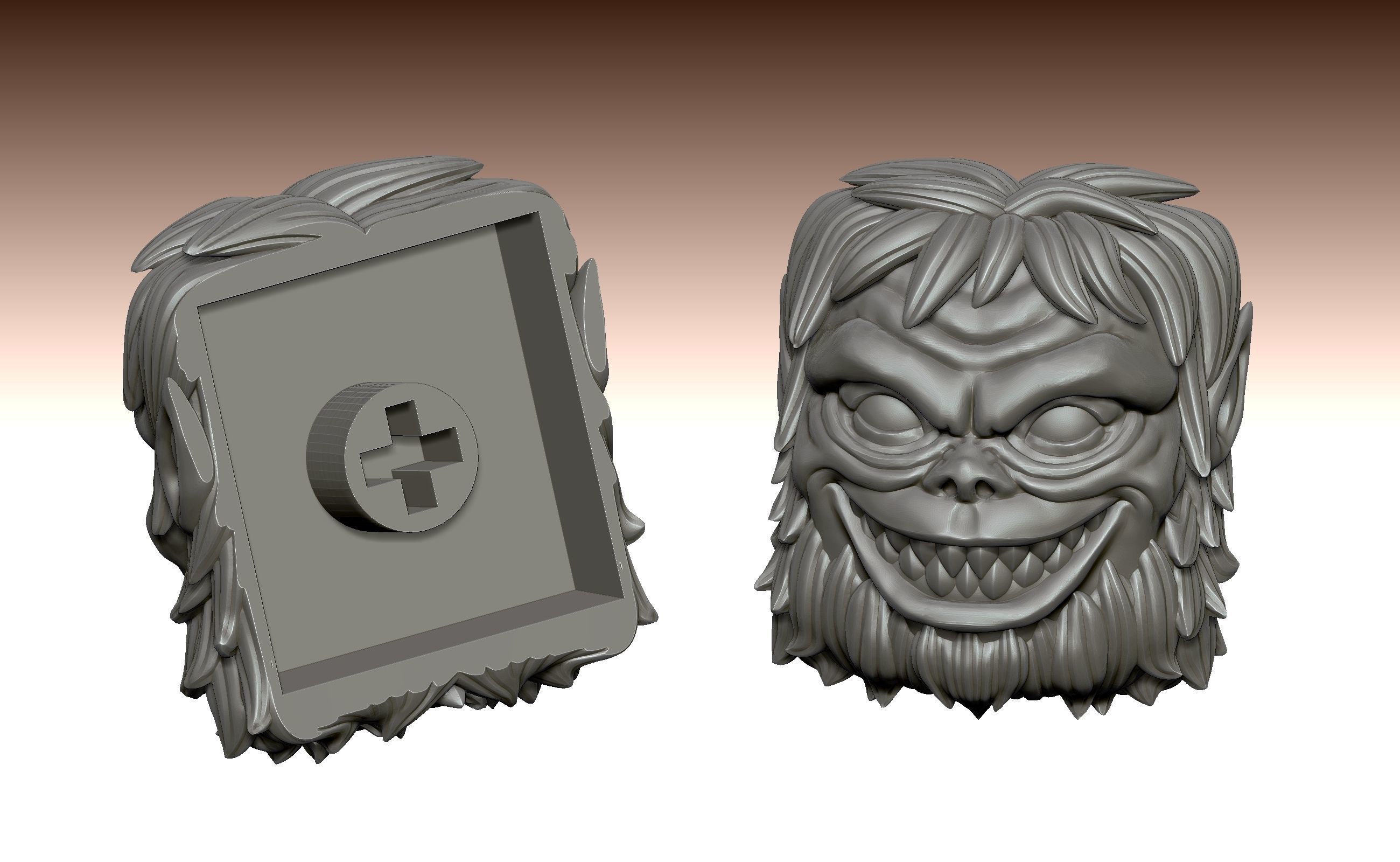 Beast Titan - Keycap 3D for mechanical keyboard - AOT SNK -  3D print model_4