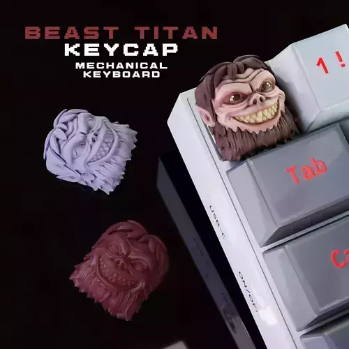 Beast Titan - Keycap 3D for mechanical keyboard - AOT SNK -  3D print model