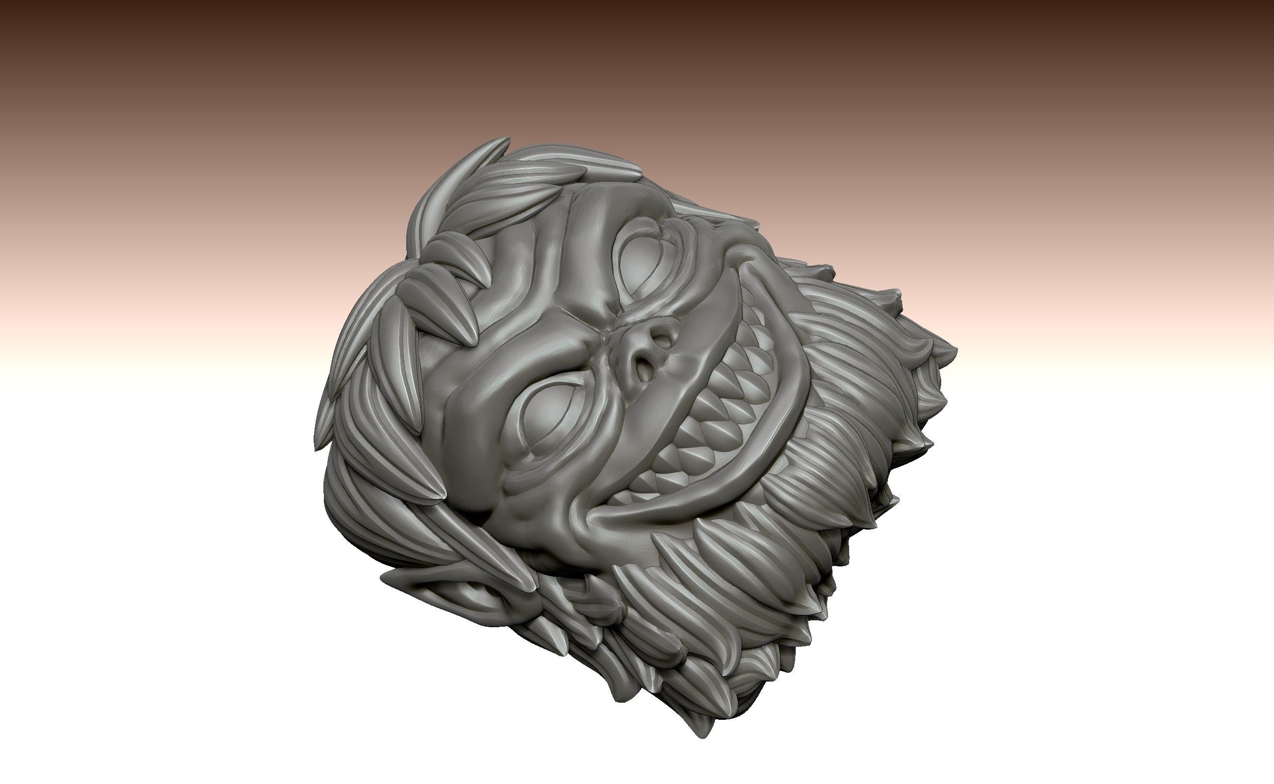 Beast Titan - Keycap 3D for mechanical keyboard - AOT SNK -  3D print model_15