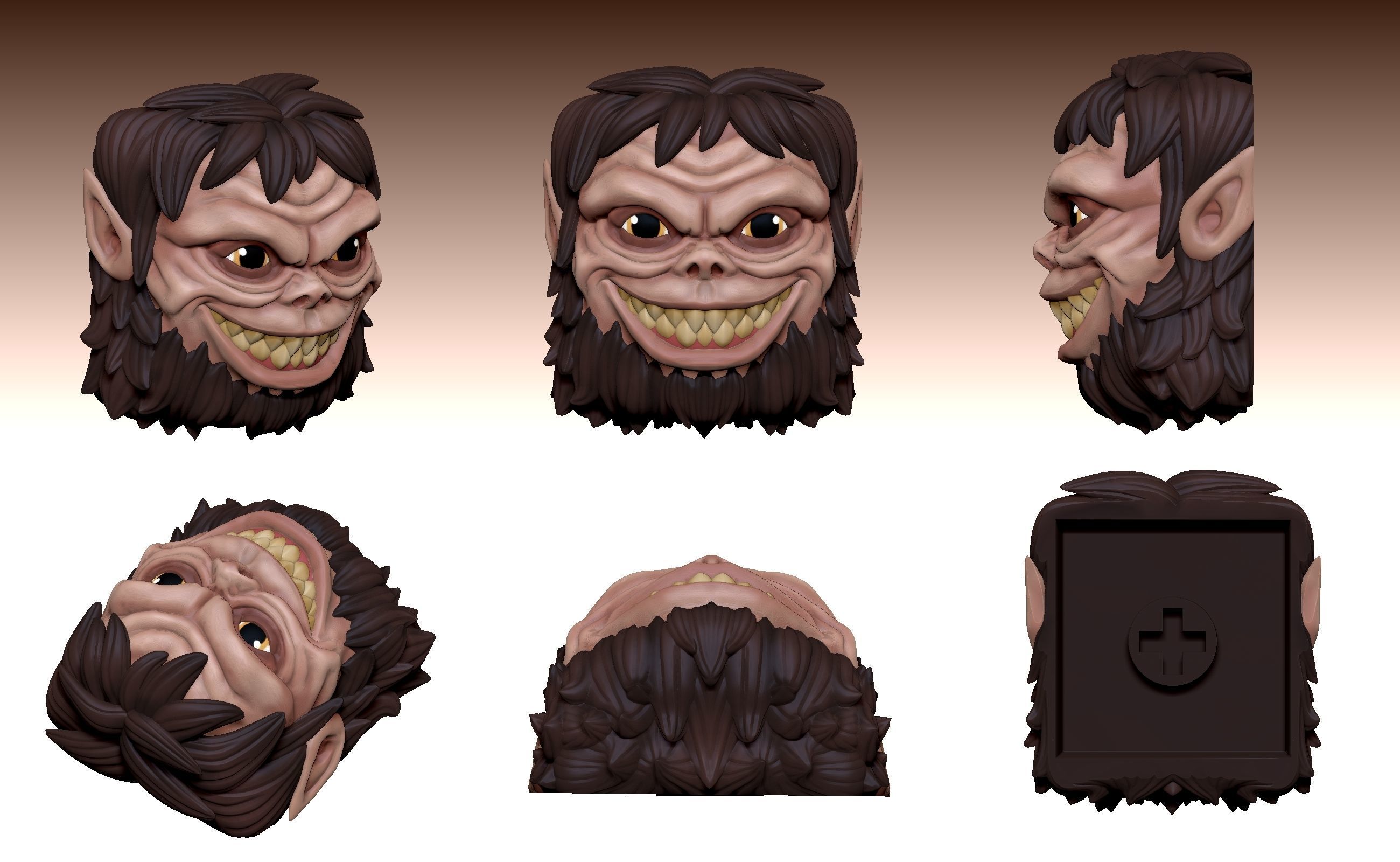 Beast Titan - Keycap 3D for mechanical keyboard - AOT SNK -  3D print model_2