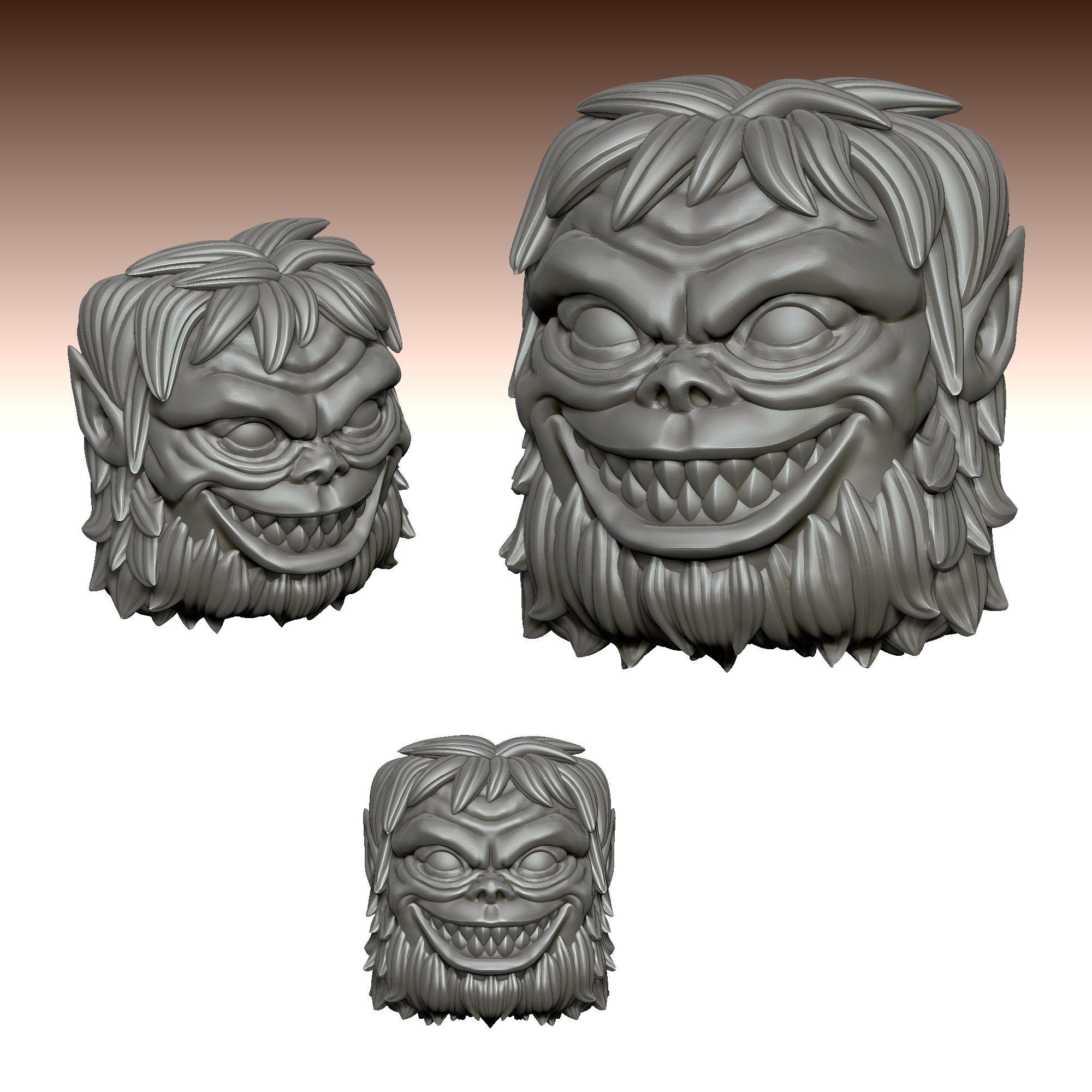 Beast Titan - Keycap 3D for mechanical keyboard - AOT SNK -  3D print model_3