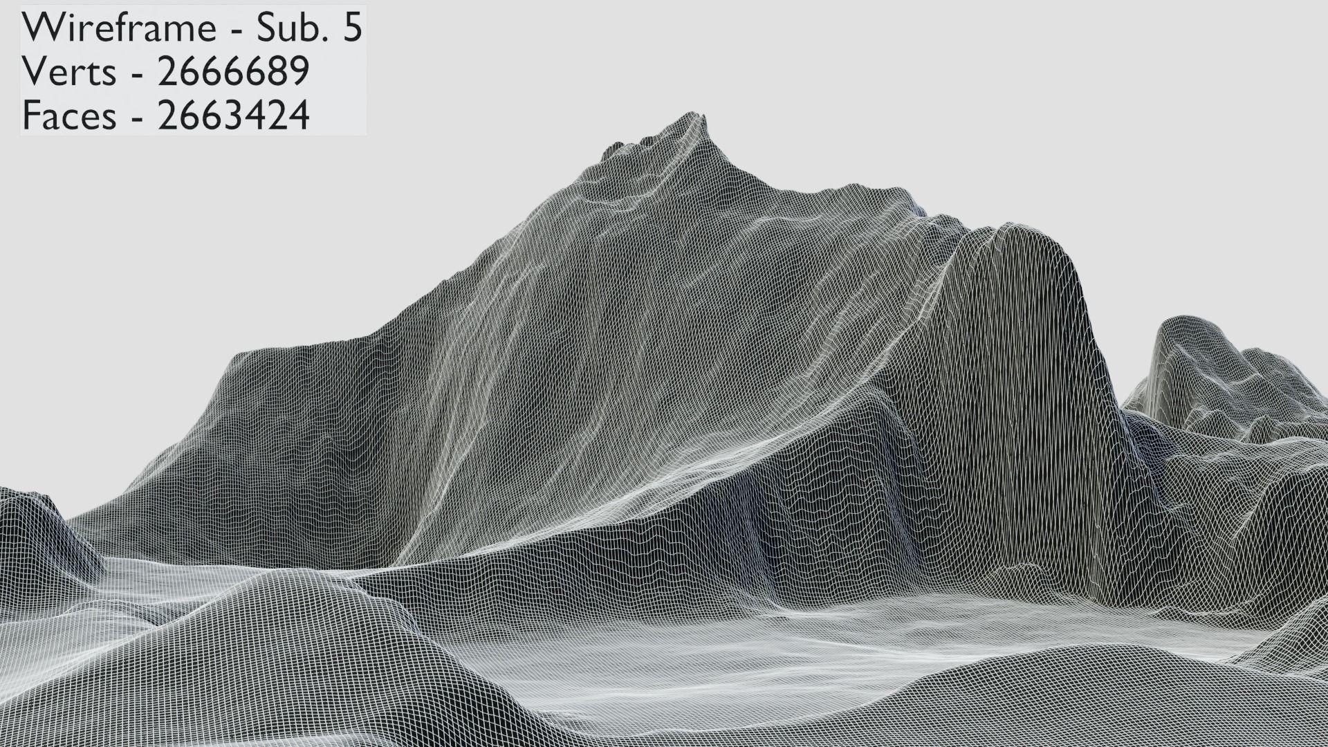 Mountain Terrain Collection 1 3D model_12