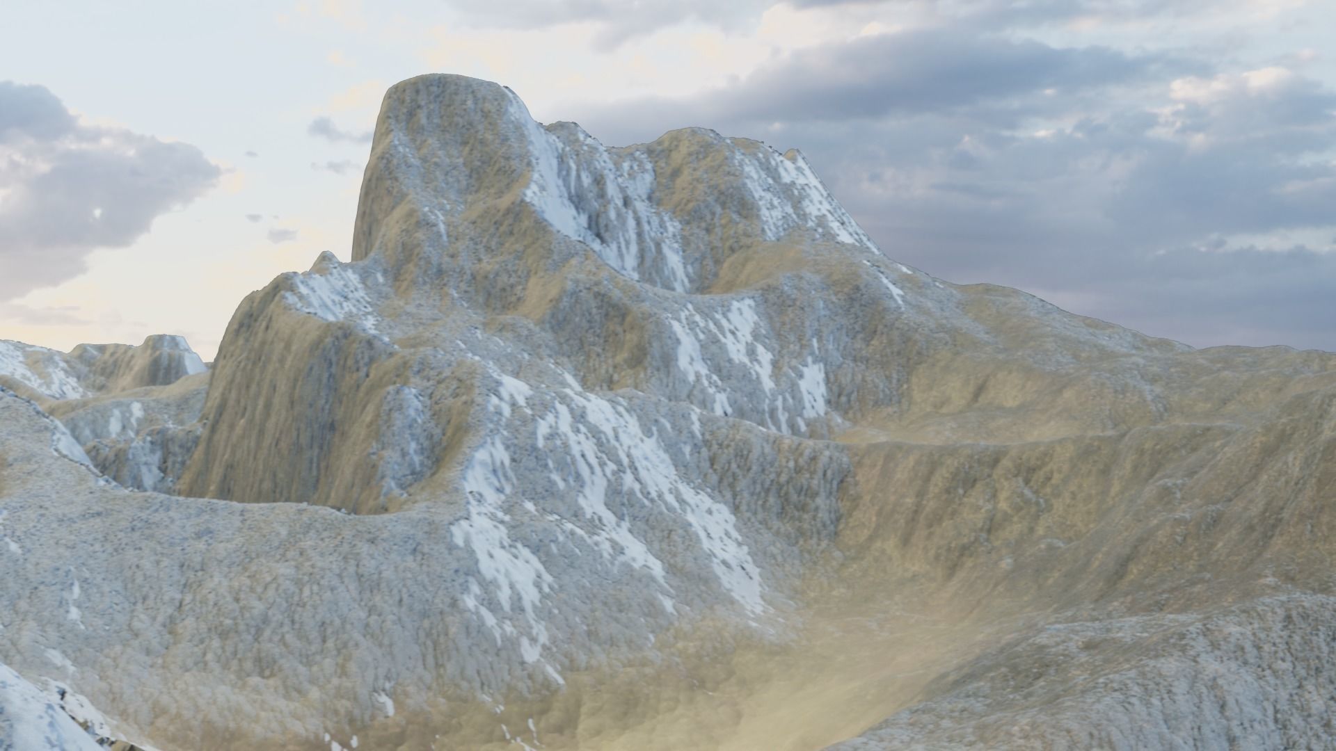 Mountain Terrain Collection 1 3D model_1