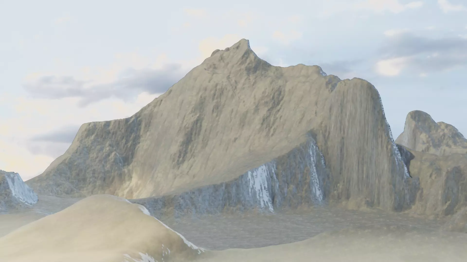 Mountain Terrain Collection 1 3D model_0