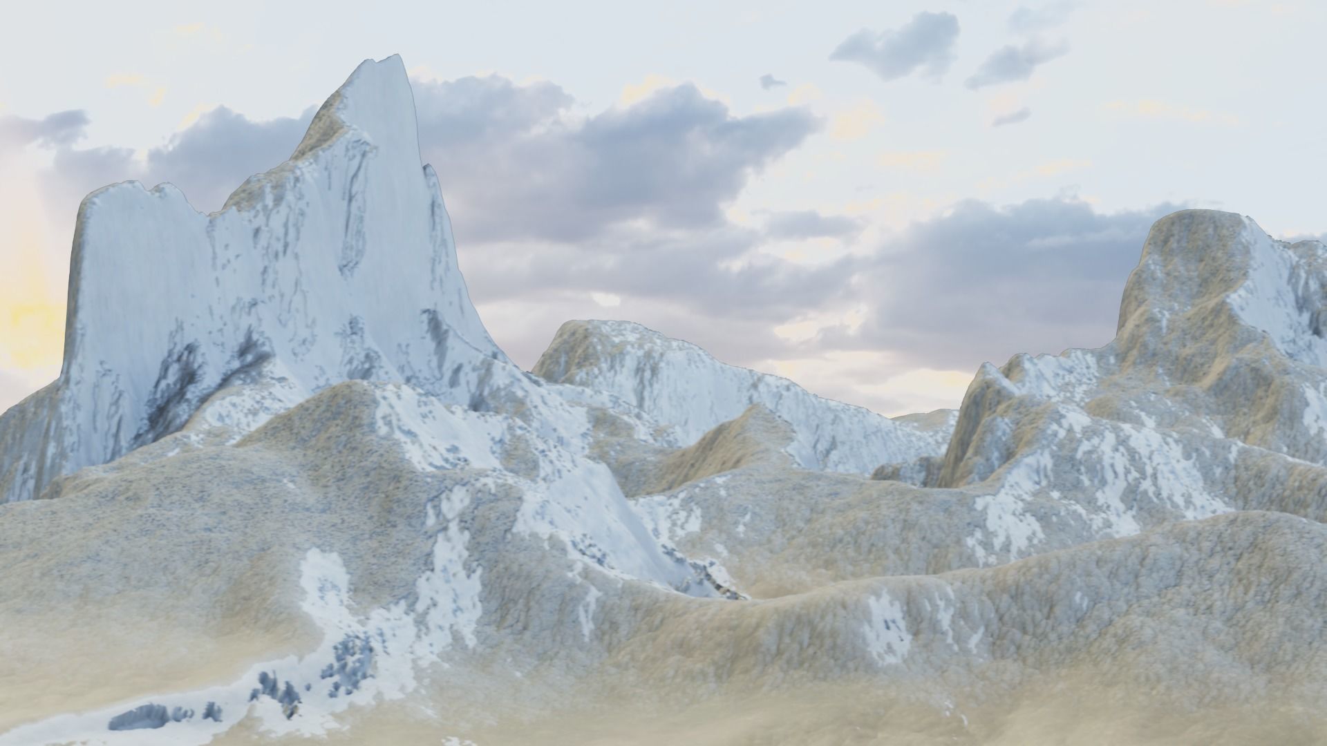 Mountain Terrain Collection 1 3D model_5