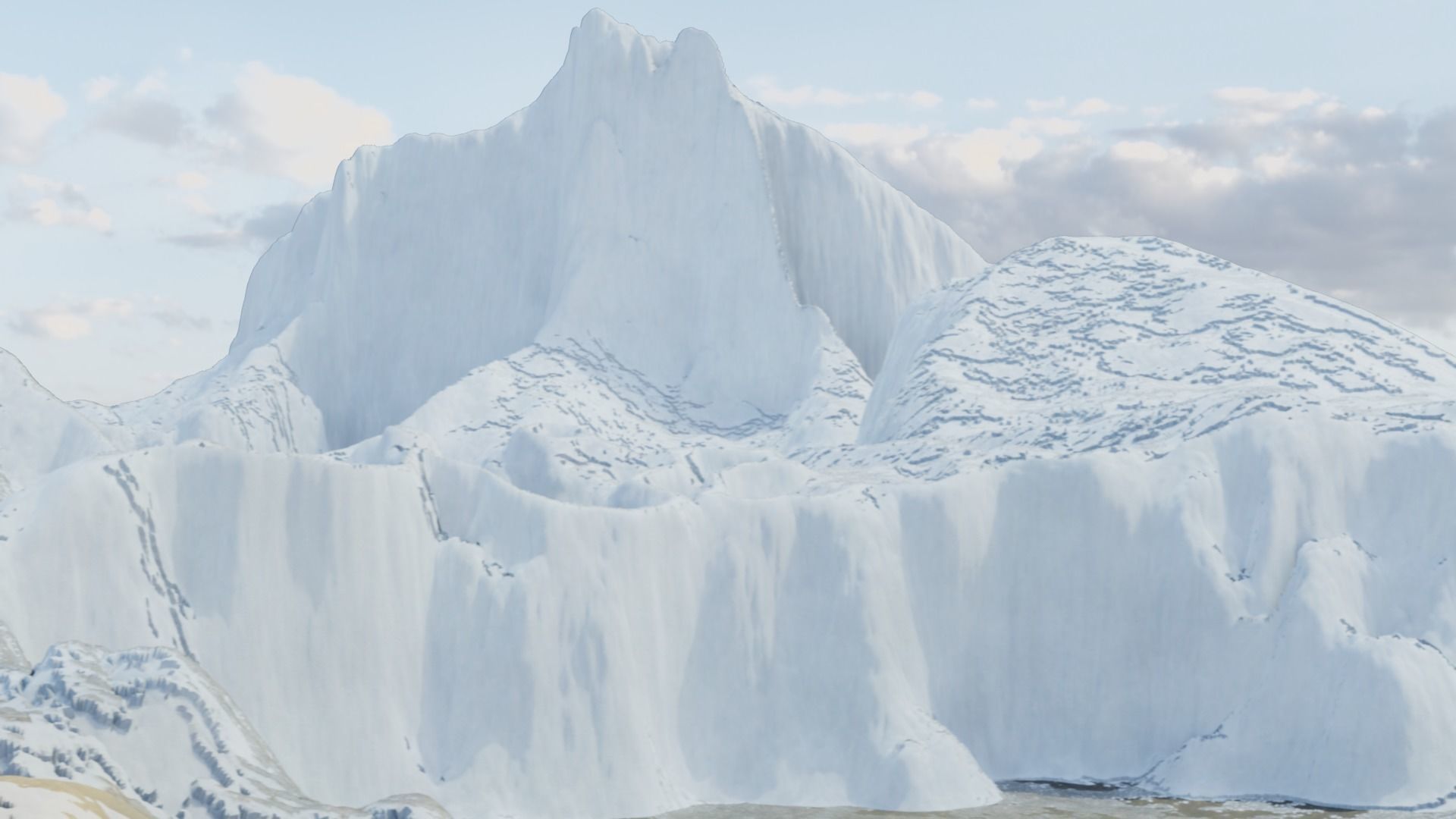 Mountain Terrain Collection 1 3D model_2