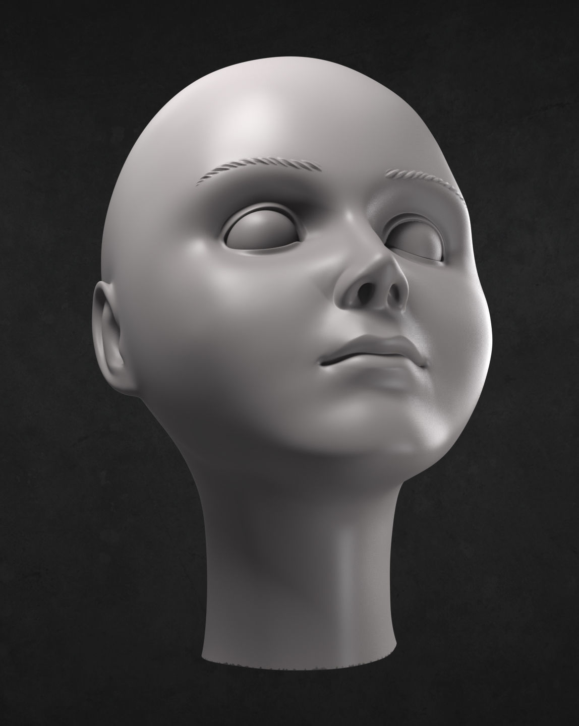 Brahm The Boy Head Model for 3D Print 3D print model_3