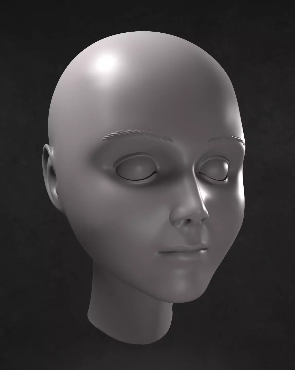 Brahm The Boy Head Model for 3D Print 3D print model_0