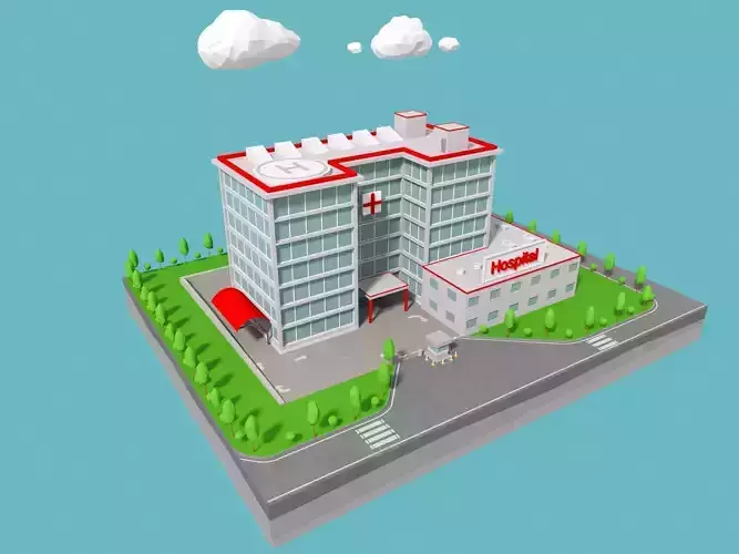 Hospital modern office building