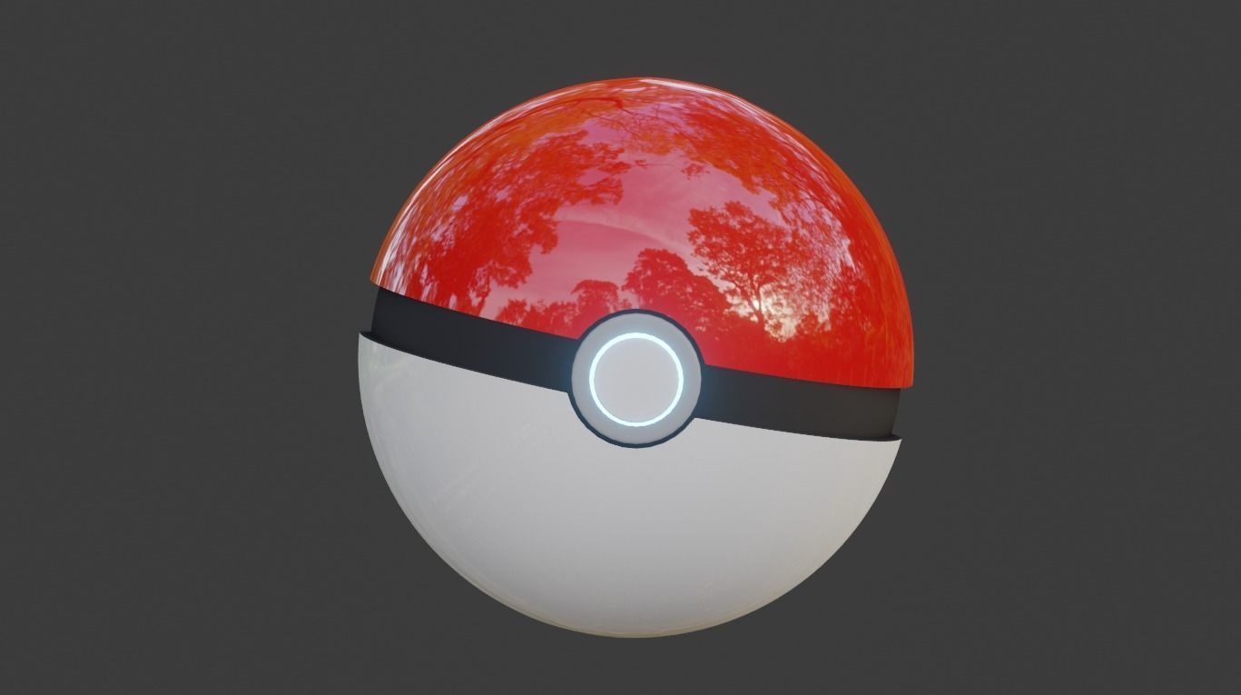 Pokemon Ball 3D model_2