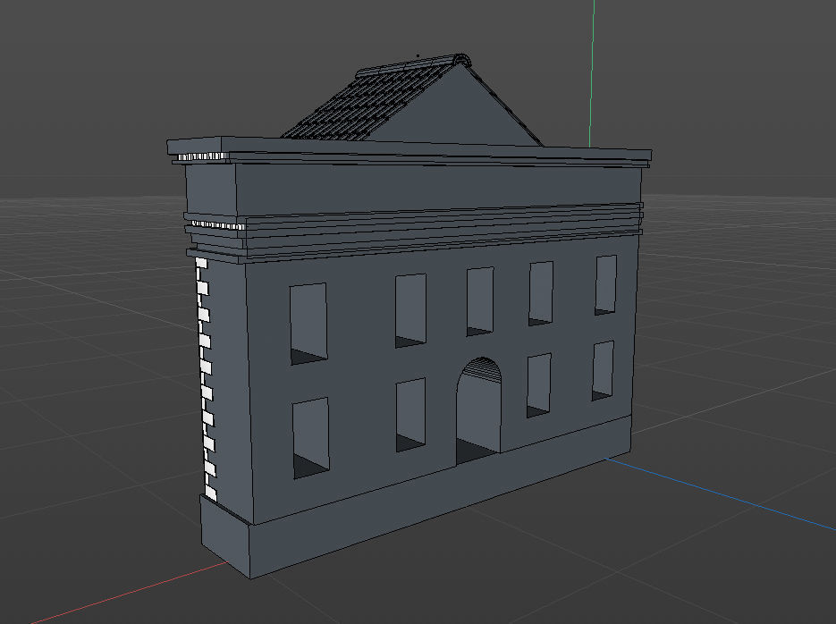  Bank Building 3D model_4