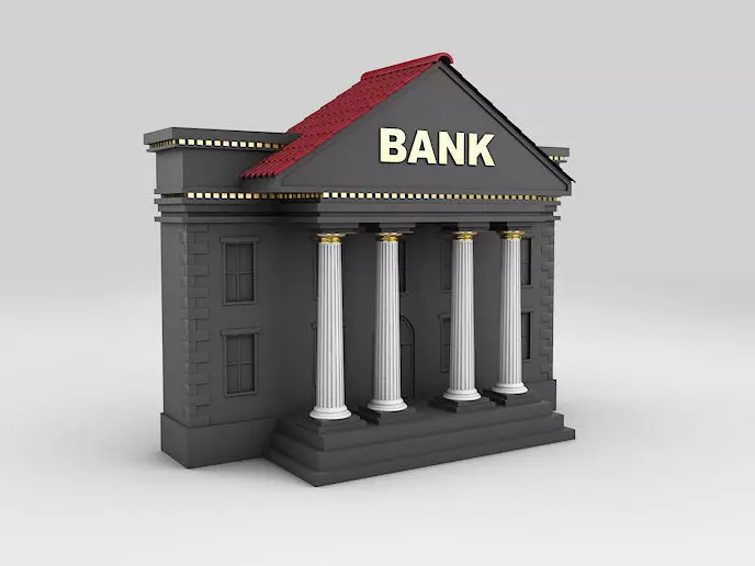  Bank Building 3D model_0