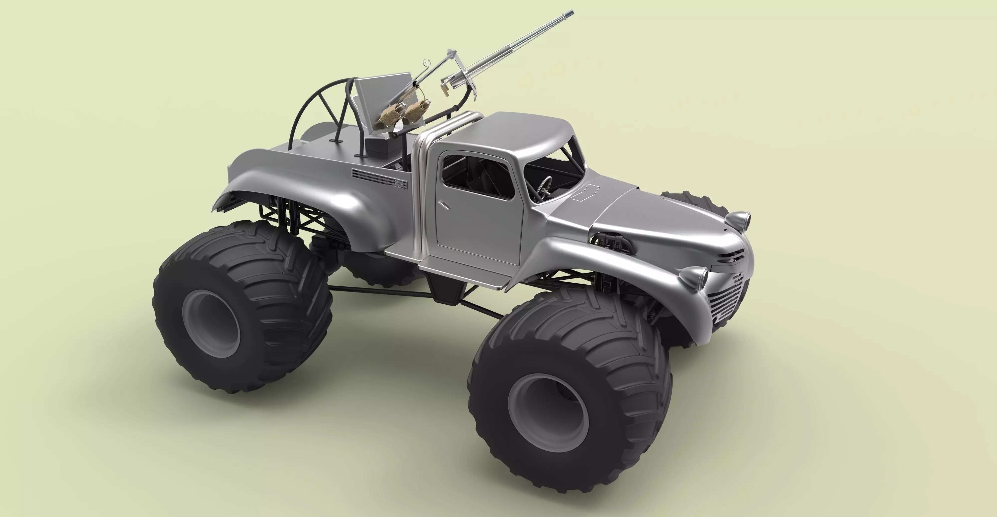 Post-apocalyptic Monster truck 3D model