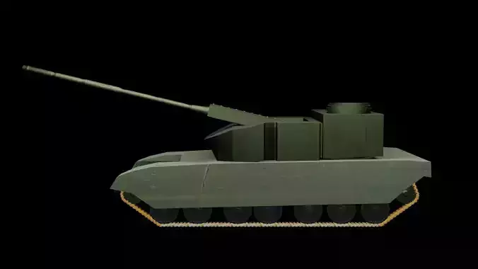 Tank in 3D Free 3D model